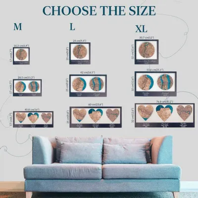 Other wall decoration - 3D Acrylic City Plan 3 M Light - ENJOY THE WOOD