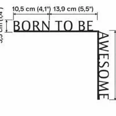 Decorative objects - Wooden Corner Quote born to be awesome - ENJOY THE WOOD