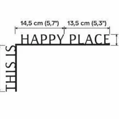 Decorative objects - Wooden Corner Quote this is happy place - ENJOY THE WOOD