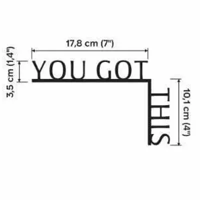 Decorative objects - Wooden Corner Quote you got this - ENJOY THE WOOD