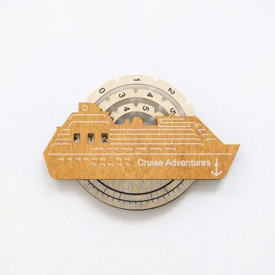 Decorative objects - Travel Tracker Cruise Liner 3D Colored Wooden World Map - Multicolor - ENJOY THE WOOD