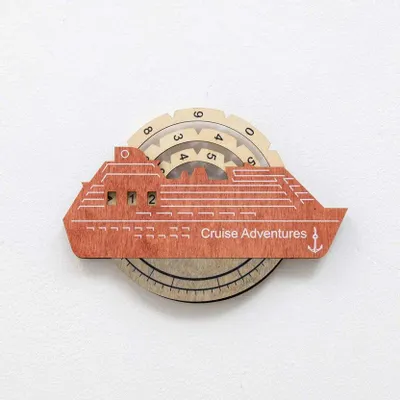 Decorative objects - Travel Tracker Cruise Liner 3D Colored Wooden World Map - Fusion - ENJOY THE WOOD