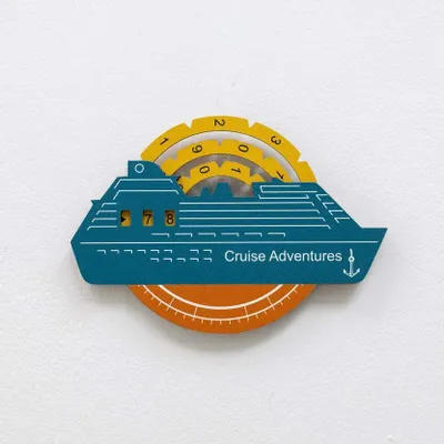 Objets de décoration - Carte du Monde en Bois Colorée 3D Travel Tracker Cruise Liner - Indie - ENJOY THE WOOD