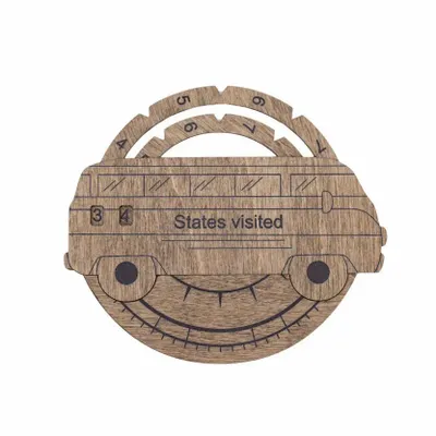 Decorative objects - Travel Tracker 3D Wooden USA Map – Terra - ENJOY THE WOOD