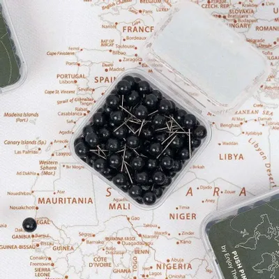 Decorative objects - Canvas Push Pins Black - ENJOY THE WOOD