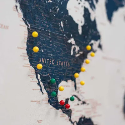 Decorative objects - Canvas Push Pins Yellow - ENJOY THE WOOD