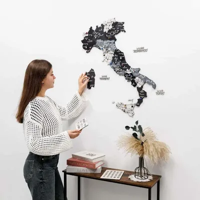 Other wall decoration - Wooden Map of Italy - Nordik M Blank - ENJOY THE WOOD