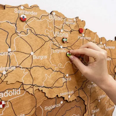 Other wall decoration - Wooden Map of Spain – Oak XL Prime Plus - ENJOY THE WOOD