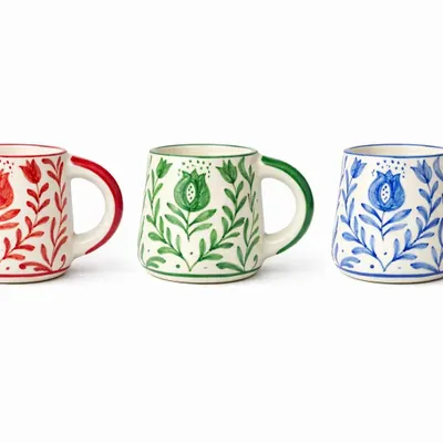 Mugs - Anaar Coffee Mugs - 3.5 X 3 Inches - CASA AMAROSA