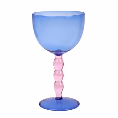 Verres à pied - Verre à cocktail Bubble Stem, 6,2 x 3,5 pouces - CASA AMAROSA