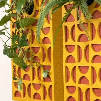 Paintings - Vegetal acoustic panel - Seventys 60x40 - ARTENA VEGETAL