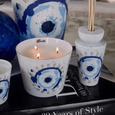 Bougies - Mal De Ojo (Sel marin, Sauge, Bois flottant) - Bougie parfumée en verre - 10 cm - ARTITUDE HOME