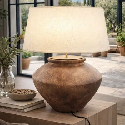 Desk lamps - Terra Calm - Ceramic table lamp - ARTISAN BY MF