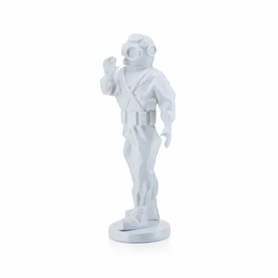 Sideboards - Porcelain Aquanaut Sculpture – White Edition - OCEANSTORE DESIGN