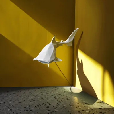 Objets design - Sculpture en porcelaine – Requin-Baleine Blanc - OCEANSTORE DESIGN