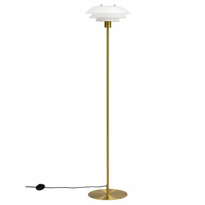 Table lamps - DL31 opal/ brass floor lamp - DYBERG LARSEN
