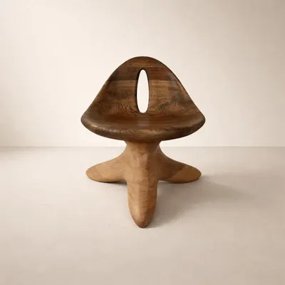 Chaises - Morphe | Fauteuil Sculpté Exclusif | Chêne Européen Massif - NEXART