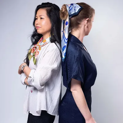 Foulards et écharpes - foulard Pur soie, Carré de soie 67,  Création et impression françaises - KOUNTHEA RETH