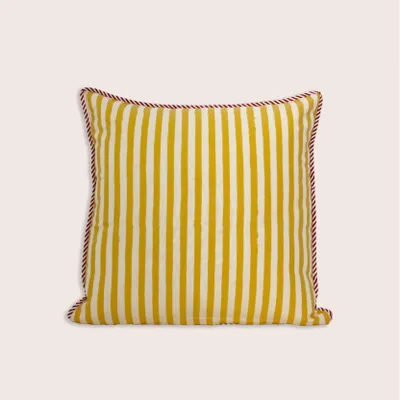 Fabric cushions - LONI Red Cushion Cover - JAMINI BY USHA BORA
