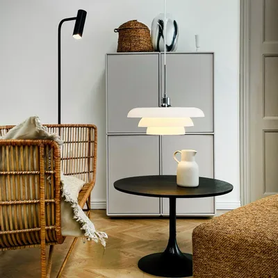 Plafonniers - AVA Pendel D31 Opale/ Krom - DYBERG LARSEN