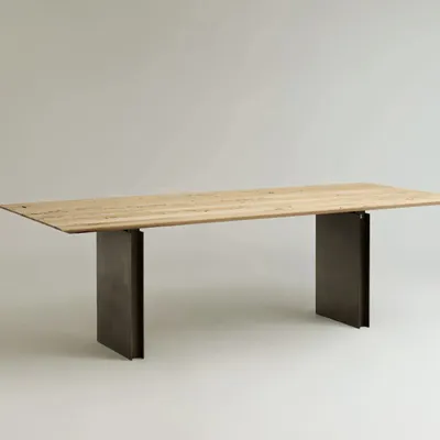 Tables for hotels - Passerella | Dining Table in Bricola Oak and Iron - DE ZOTTI & DE BRICOLA