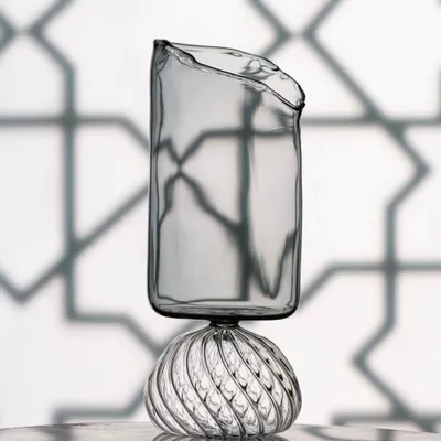 Crystal ware - Charcoal Vase - ASMA'S CRAFTS
