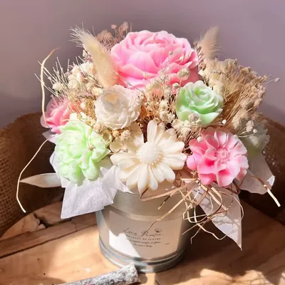 Cadeaux - Fleur de cire - Linge propre - Cire végétale - COSMÉTIQUES DE QUIBERON