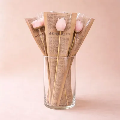 Cadeaux - Caisse de 120 fleurs de cire : Rose-Blanc-Orange /  Cire végétale - COSMÉTIQUES DE QUIBERON