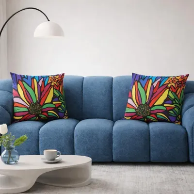 Coussins textile - Coussin décoratif Flowers 60 x 60 - Design by Juan de Lascurain - ARTDECORIS