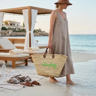 Objets personnalisables - 01 | Personnalisation Grand Panier Marché - ORIGINAL MARRAKECH