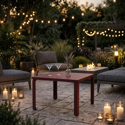 Tables basses - TABLE BASSE EN ACIER CRISTAL - DECO-GEM