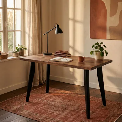 Tables Salle à Manger - PIED DE TABLE HAUTE EN ACIER OPALE - LOT DE 2 PIEDS - DECO-GEM