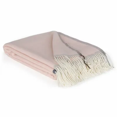 Throw blankets - Soft Cashmere & Merino wool throw blanket MILANO Rosa Orlo - MOST-BLANKETS
