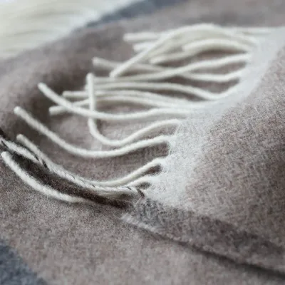 Plaids - Plaid doux en cachemire et laine mérinos MILANO marron - MOST-BLANKETS
