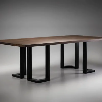 Tables Salle à Manger - Table LAGUNA en noyer - ITALCOLLECTIONS