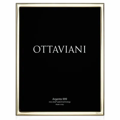 Design objects - Photo frame Miro silver "Minimal gold" - OTTAVIANI