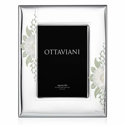 Design objects - Photo frame Miro Silver "Fiori chiari" - OTTAVIANI
