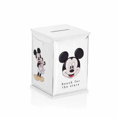 Design objects - Money box Miro Silver Disney collection "Mickey mouse with puppy" - OTTAVIANI