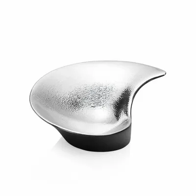 Design objects - Centerpiece with silver and matt black "Ayum" - OTTAVIANI