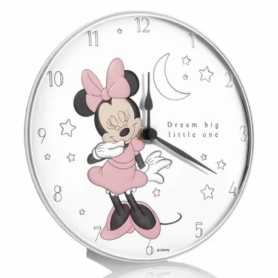Objets design - Horloge de table Miro argentée collection Disney « Minnie » - OTTAVIANI