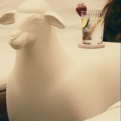 Lawn chairs - SHEEP - table or bench - GOODNIGHT LIGHT