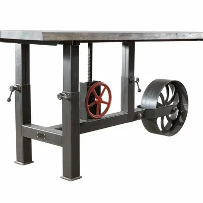 Bureaux d'entreprise - SL-035  Adjustable Wheelbarrow Industrial Table - STURDY-LEGS