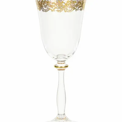 Verres à pied - Ensemble de 6 verres à vin Charme, 250 ml - COMBI POLAND GLASS DECORATOR
