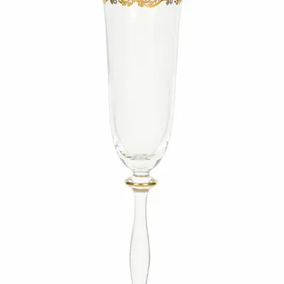 Stemware - Charm flute glass 190ml-6pc set - COMBI POLAND GLASS DECORATOR