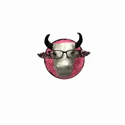 Objets design - Trophée Vache décorative l'Erudite - VACHES ET COMPAGNIE