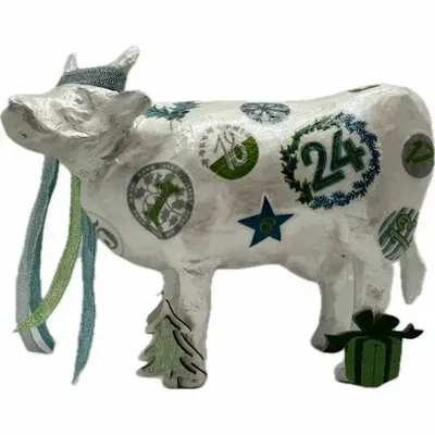 Objets design - Vache décorative la COW de l'Avent - VACHES ET COMPAGNIE