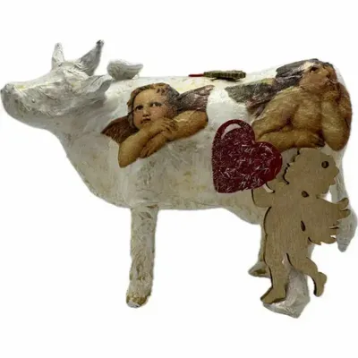 Objets design - Vache décorative la COWmmissionnaire - VACHES ET COMPAGNIE