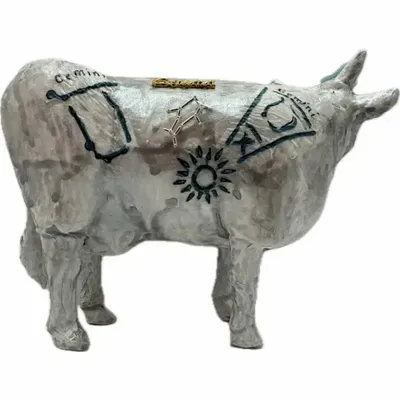 Objets design - Vache décorative l'HorosCOWpe - Gémeaux - VACHES ET COMPAGNIE