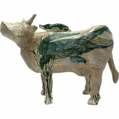 Objets design - Vache décorative la CroCOWdile - VACHES ET COMPAGNIE