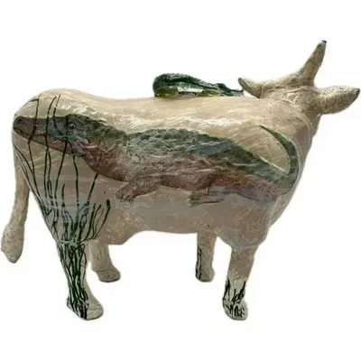 Objets design - Vache décorative la CroCOWdile - VACHES ET COMPAGNIE
